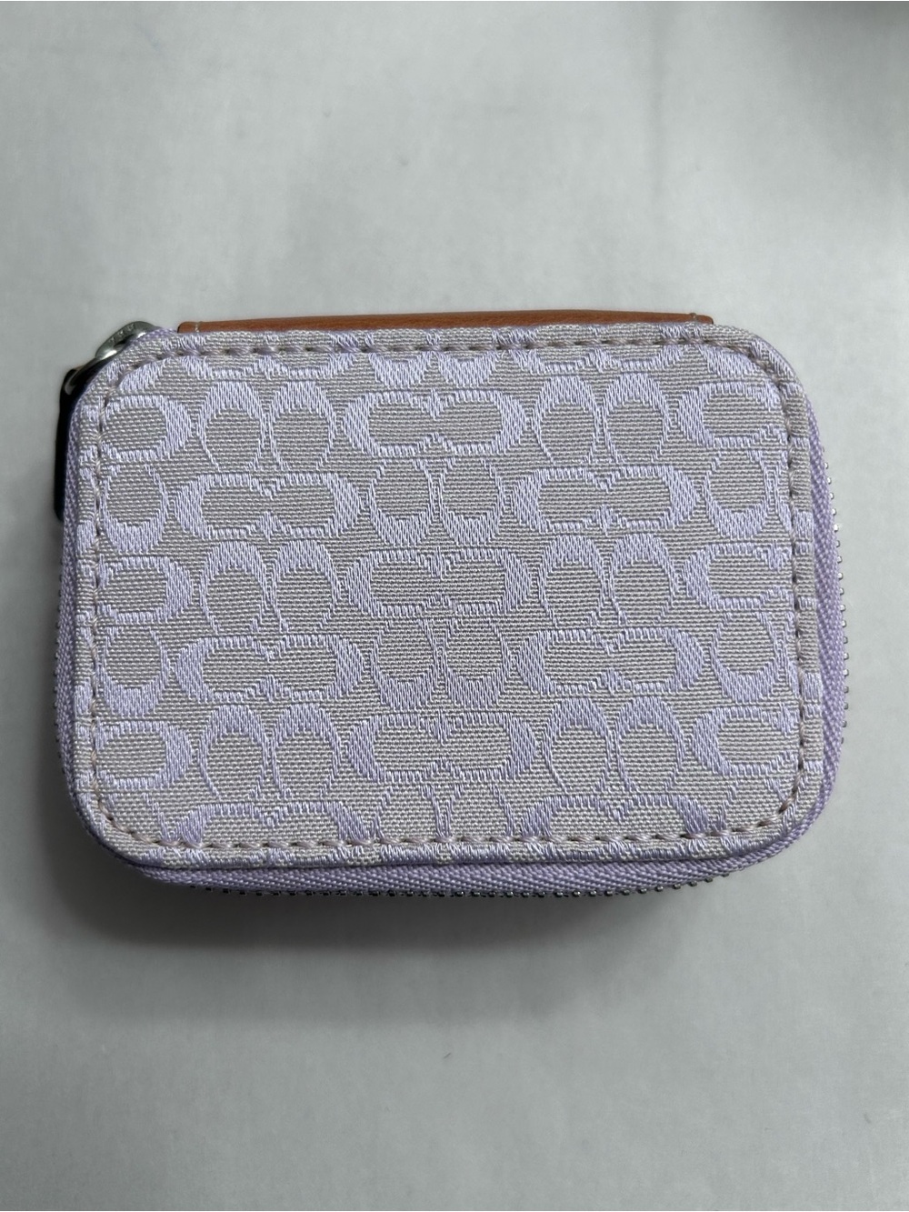 Coach Y2K Lilac Lavender Signature Pill Bottle Case Holder